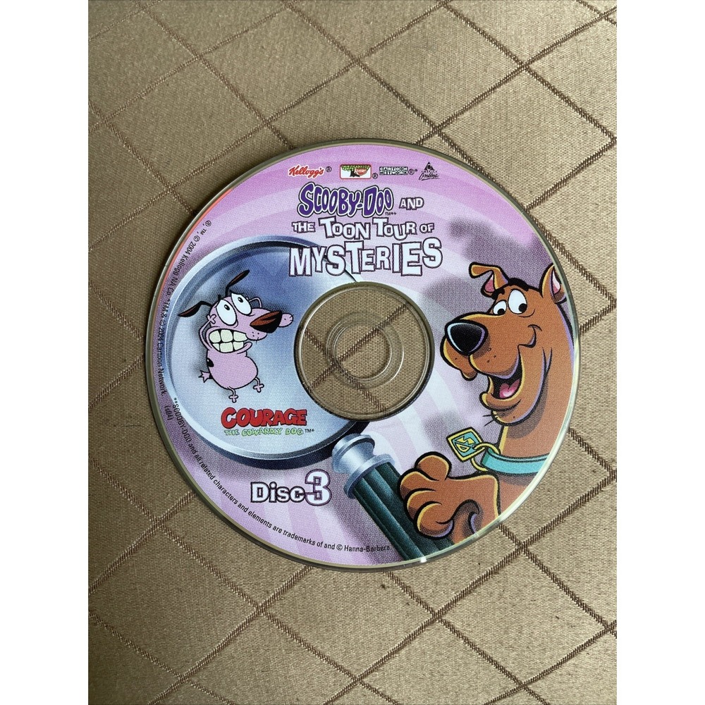 Kellogg Scooby Doo And The Toon Tour Of Mysteries DVD Disc 3 Courage Cartoon vtg